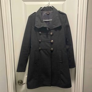LOLA dark gray pea coat